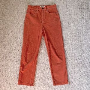 Madewell classic Straight Corduroy Pants